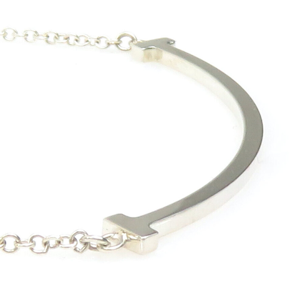 Tiffany Co T Smile Necklace Sterling Silver